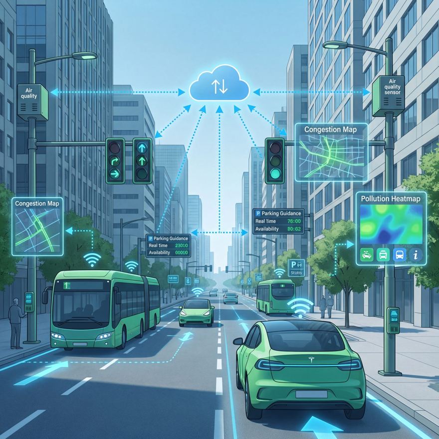 Urban mobility: traffic, parking and micro-mobility telemetry