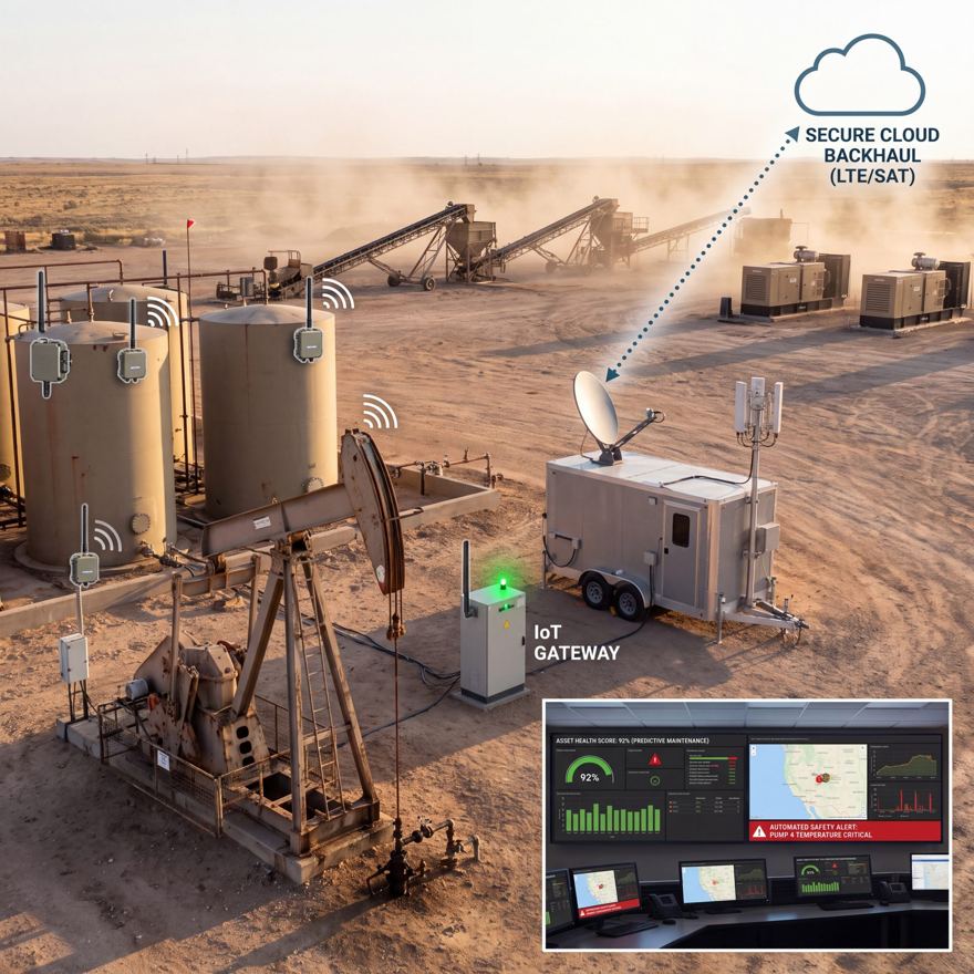 Oil and gas telemetry